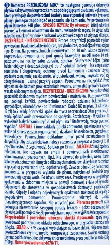 Vonios valiklis - Domestos BLC Oxford Ocean 1L 12 vnt. Mėlynas