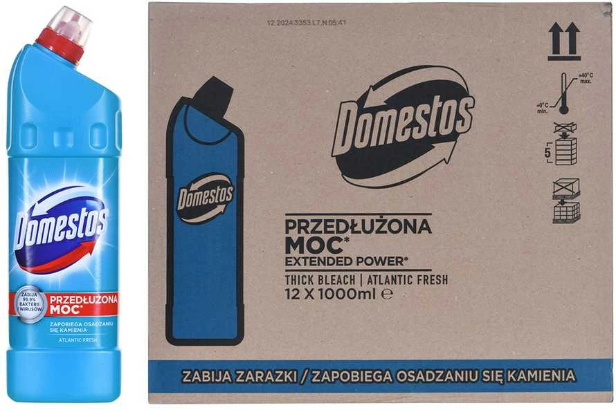 Vonios valiklis - Domestos BLC Oxford Ocean 1L 12 vnt. Mėlynas