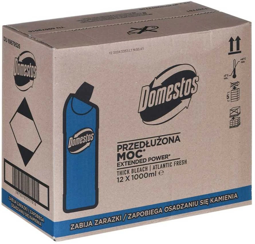 Vonios valiklis - Domestos BLC Oxford Ocean 1L 12 vnt. Mėlynas