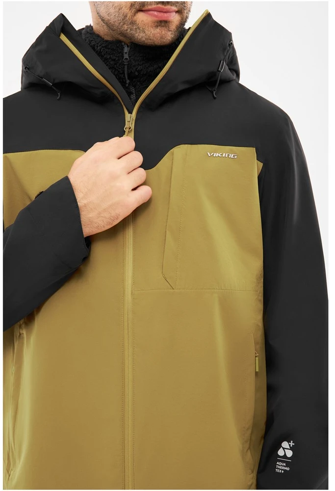 Vyriška kieta striukė su Primaloft vidiniu sluoksniu VIKING Ravelo 3 in 1 Vyrams, Juoda-Ruda, M