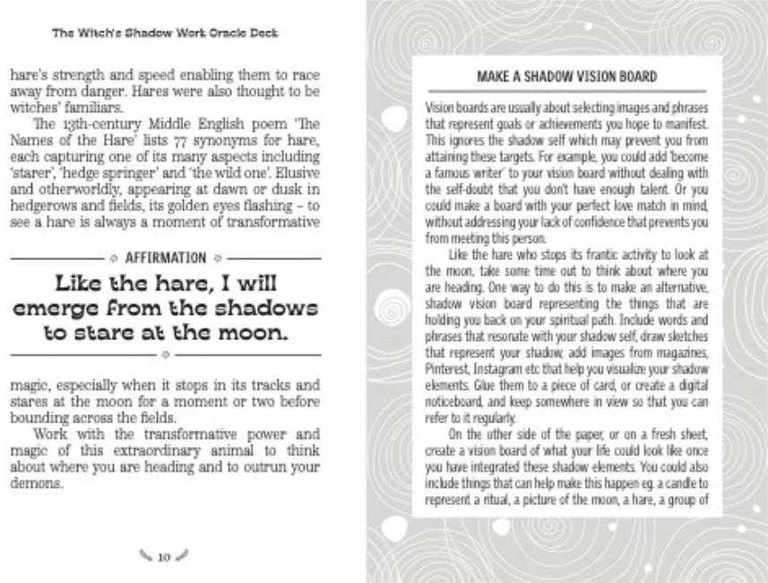Watkins Publishing Orakulo kortų rinkinys - The Witch's Shadow Work Oracle 40 Kortų Rinkinys su Knygele
