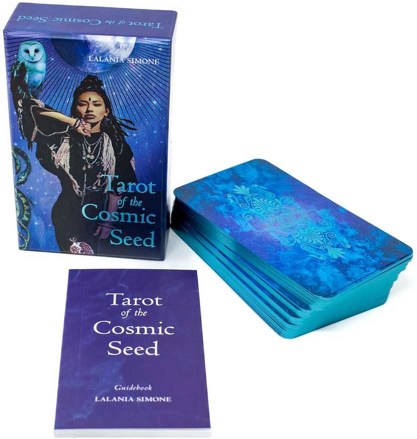 Weiser Books Taro kortų rinkinys - Tarot of the Cosmic Seed, 79 Kortų Kaladė, Instrukcijų Knyga