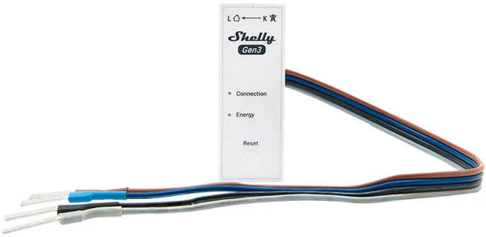 WiFi energijos skaitiklis - Shelly 3EM-63W Gen3 WiFi energijos matuoklis 3 fazių stebėjimui