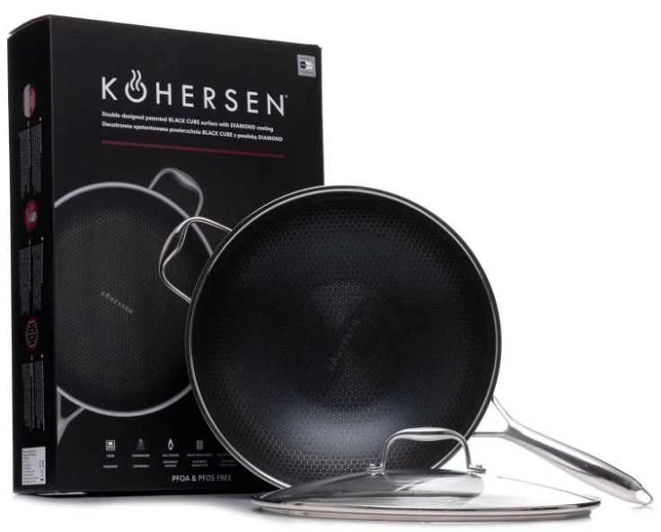 Keptuvė - Kohersen Juodas Cube 32cm Wok