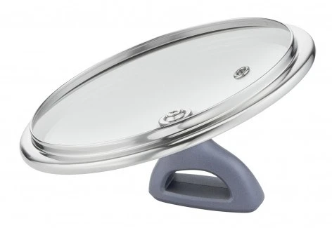 TEFAL Wok keptuvė | G7309955 Daily Cook | Wok | Skersmuo 28 cm | Tinka indukcinei kaitlentei | Dangtis pridedamas | Fiksuota rankena | Pilkas