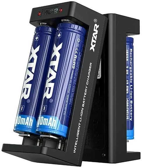 Xtar 2 x ličio jonų akumuliatorių įkroviklis MC2