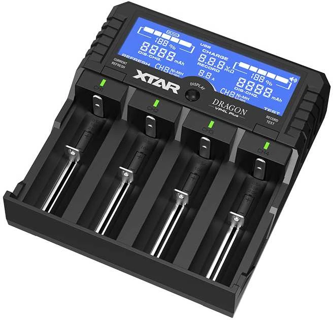 XTAR Dragon VP4L Plus Baterijų įkroviklis