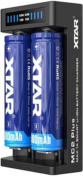 18650 Baterijų įkroviklis XTAR MC2 Plus