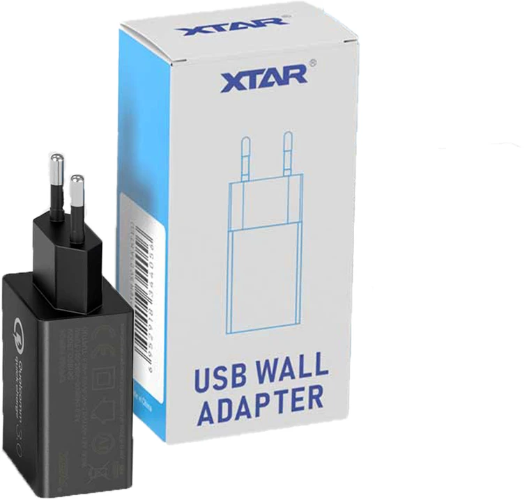 Įkroviklis - XTAR QC3.0 Sieninis Pakrovėjas USB Energijos Šaltinis Baltas