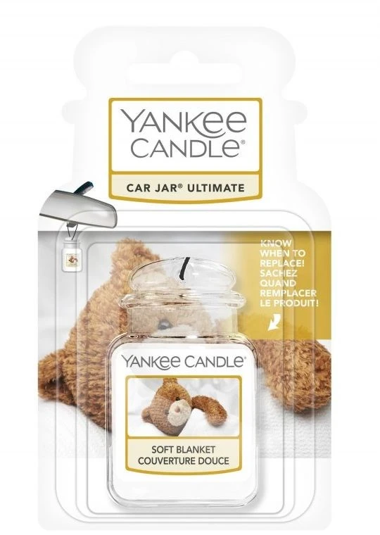 Yankee Candle Soft Blanket Car Jar Ultimate oro gaiviklis automobiliui, 24 g