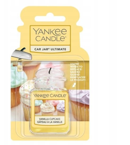 Yankee Candle Vanilla Cupcake Car Jar Ultimate oro gaiviklis automobiliui, 24 g