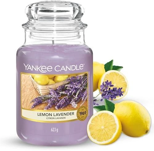 Yankee Candle Aromatinė žvakė Signature glass large Lemon Lavender 567 g