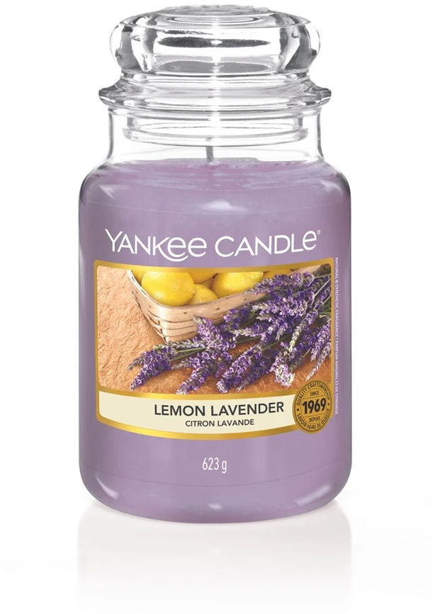 Yankee Candle Aromatinė žvakė Signature glass large Lemon Lavender 567 g