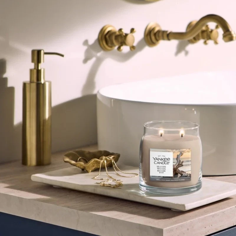 Yankee Home kvapni žvakė YANKEE CANDLE SEASIDE WOODS 368 g vidutinė