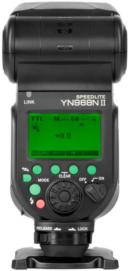 Yongnuo YN968N II TTL Speedlite blykstė, skirta Nikon fotoaparatams