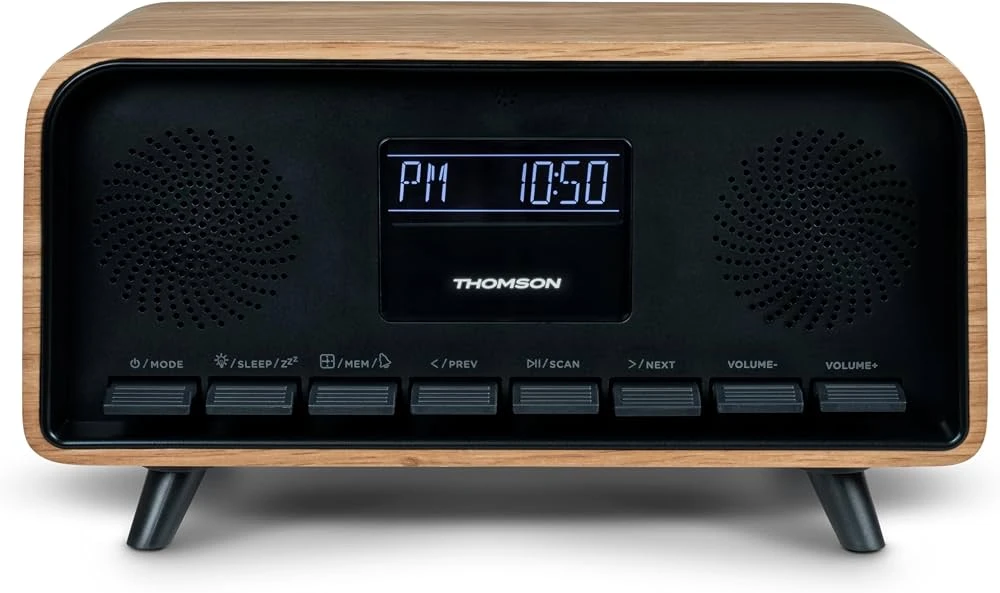 Žadintuvas-Radijas - THOMSON CT600 30 W Retro Bluetooth Garsiakalbis-Radijas-Žadintuvas