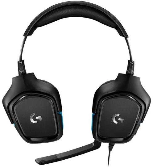 Logitech G432 7.1 Surround Sound ausinės su laidu žaidimams, Juodos