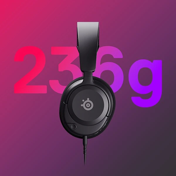 Steelseries Arctis Nova 1 Žaidimų ausinės su laidu su lankeliu ant galvos Refurbished Juodas