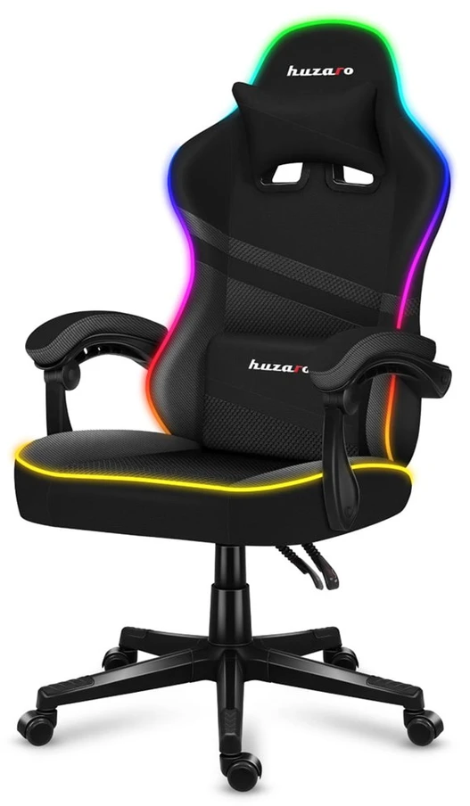 Žaidimų kėdė Huzaro Force 4.4, RGB juoda