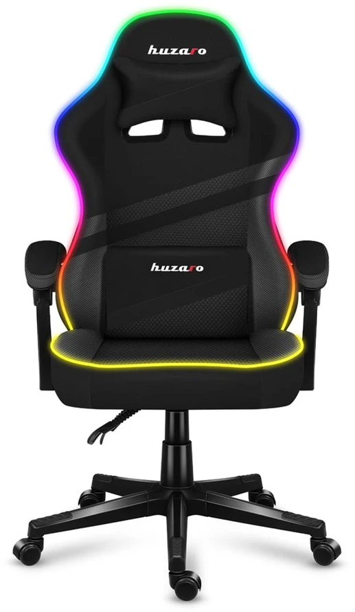 Žaidimų kėdė Huzaro Force 4.4, RGB juoda