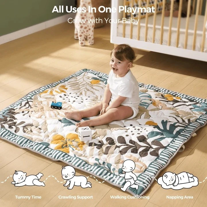 Momcozy Floor Play Mat Žalias Forest