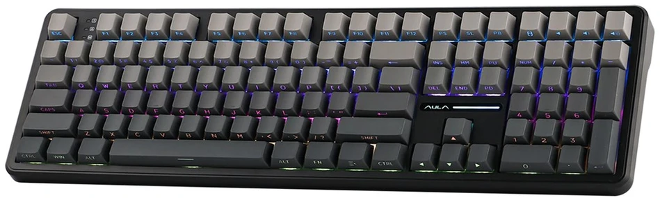 F108 Gradient Pilkas Nimbus V3 RGB AULA gasket klaviatūra