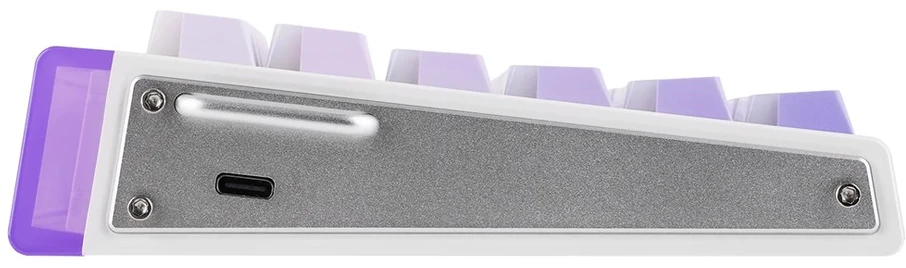 HERO84 HE Baltas+Violetinė+Gradient+LIGHT JadeKing RGB AULA gasket klaviatūra