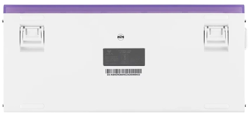 HERO84 HE Baltas+Violetinė+Gradient+LIGHT JadeKing RGB AULA gasket klaviatūra