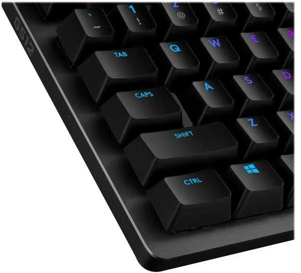 Mechaninė Žaidimų Klaviatūra Logitech G512 Carbon su RGB Apšvietimu, US Tarptautinis Išdėstymas, GX Brown Tactile