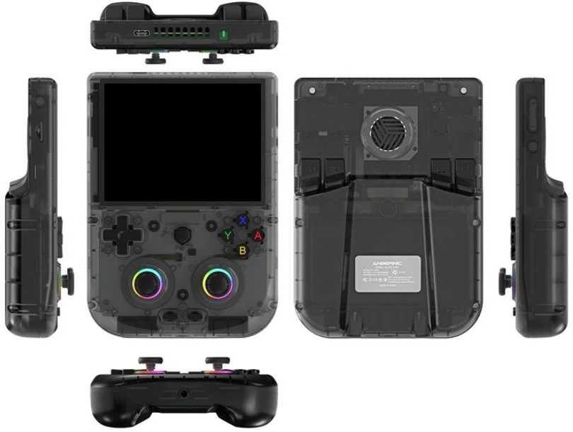Retro gaming console ANBERNIC RG406V Juodas