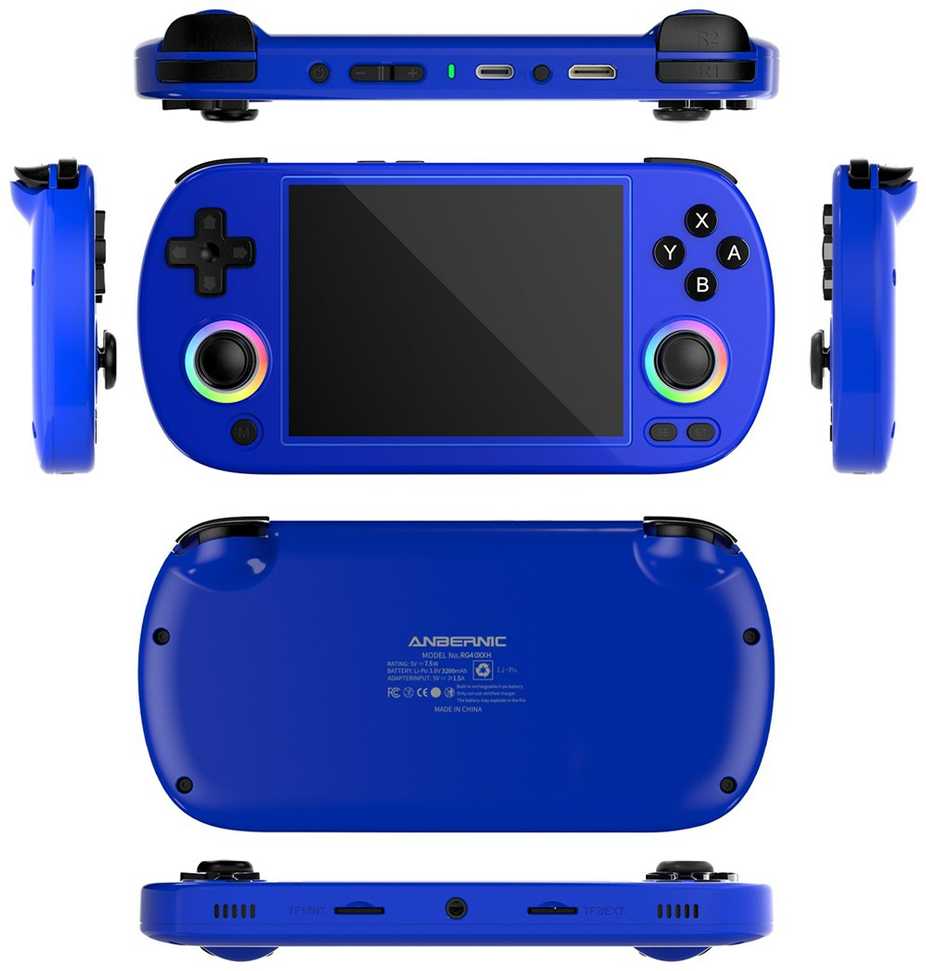 Mėlyna Retro gaming console ANBERNIC RG40XX H Mėlyna
