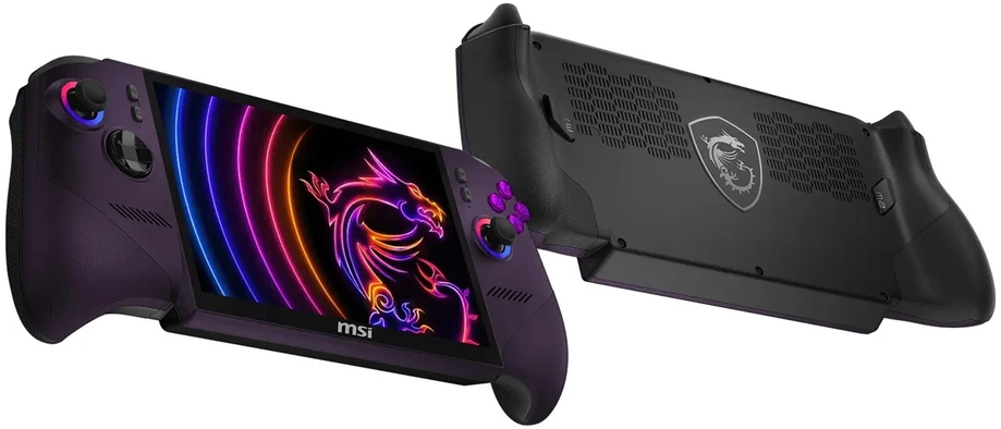MSI Claw 8 EX AI+ CG3EM-046PLY portable gaming console 20.3 cm (8") 1 TB touchscreen Wi-Fi Void Violetinė