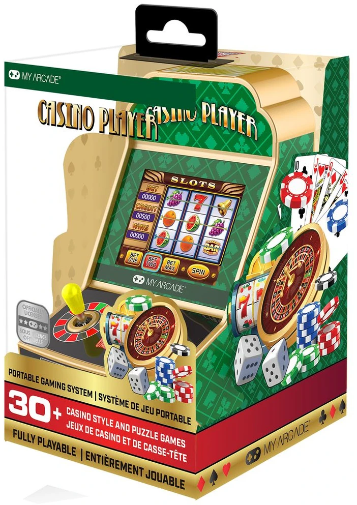 Žaidimų konsolė - My Arcade Casino Player 3,5 colio žalia bronzinė