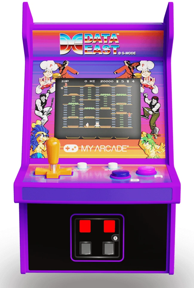 Žaidimų konsolė - My Arcade Data East Hits Micro Player, 308 žaidimų, įvairiaspalvė