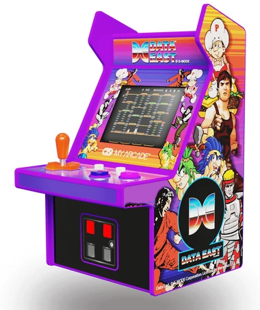 Žaidimų konsolė - My Arcade Data East Hits Micro Player, 308 žaidimų, įvairiaspalvė