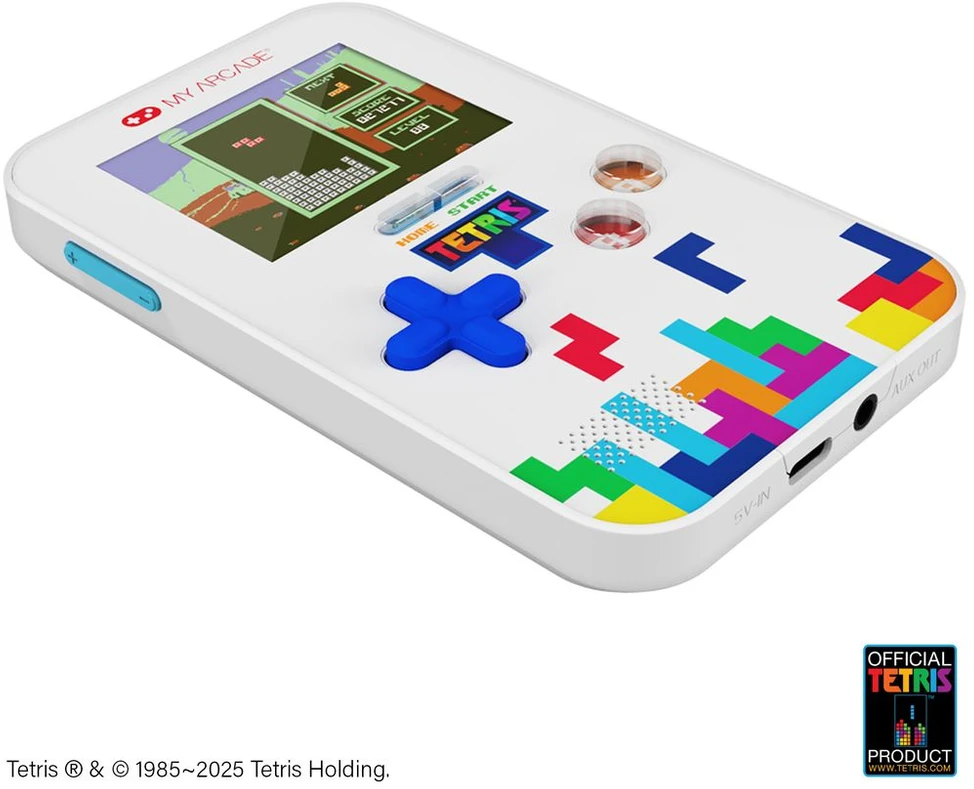 Žaidimų konsolė - My Arcade Go Gamer + Kelioninis dėklas Tetris Nauja Versija Balta