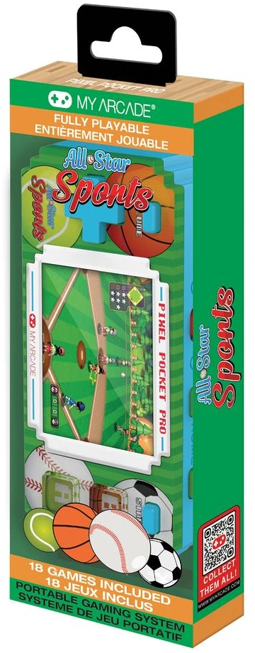 Žaidimų konsolė - My Arcade Pixel Pocket Pro All-Star Sports Žalias