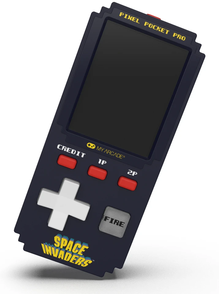 Žaidimų konsolė - My Arcade Pixel Pocket Pro Space Invaders 2 colių Juodas