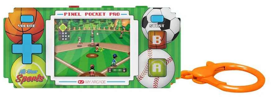 Žaidimų konsolė - My Arcade Pixel Pocket Pro All-Star Sports Žalias
