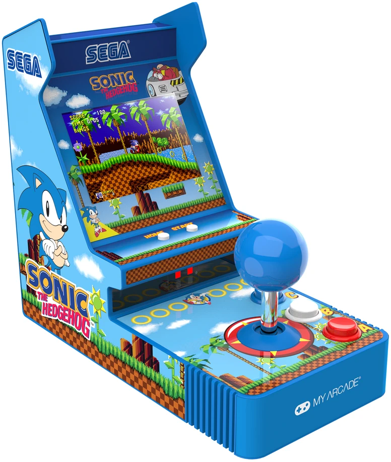 My Arcade Sonic Joystick Player: Sonic The Hedgehog nešiojama žaidimų konsolė (2 žaidimai)