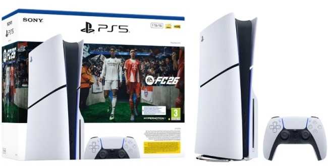 Sony PlayStation 5 Slim + EA Sports FC 26 Bundle 1 TB Wi-Fi Juodas, Baltas