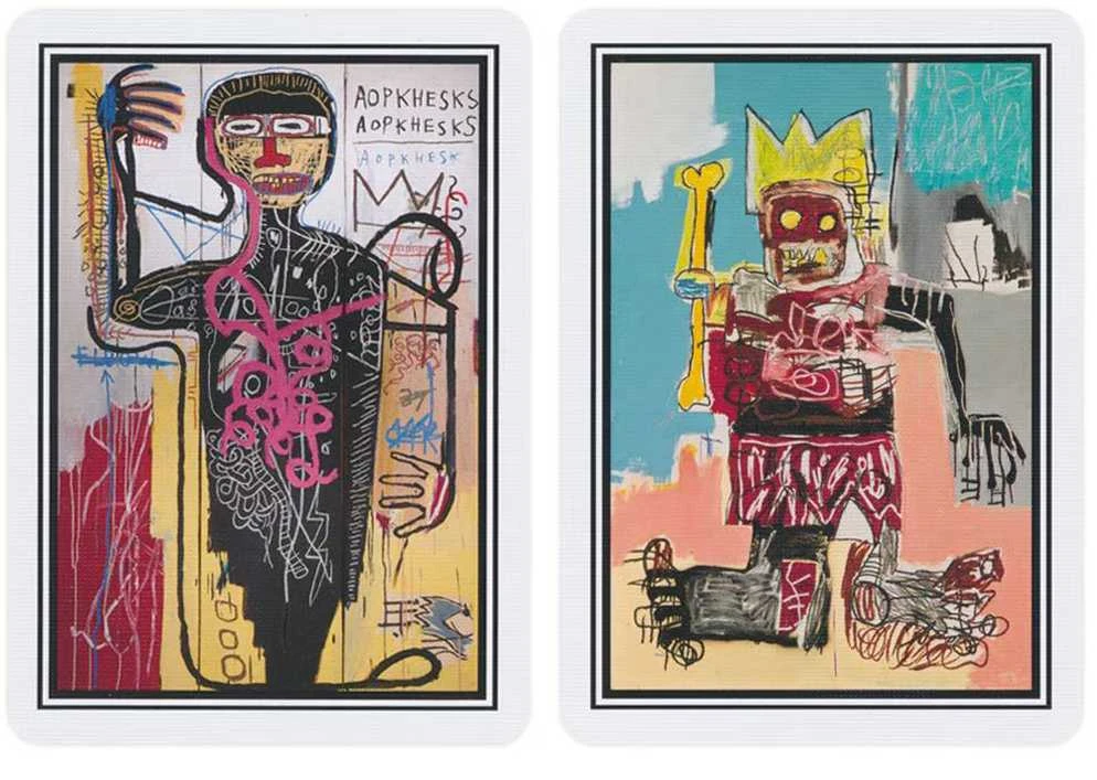 Kortų Žaidimas - Bicycle Menininko Serija Jean-Michel Basquiat 2 Pakuotės Plastikinės