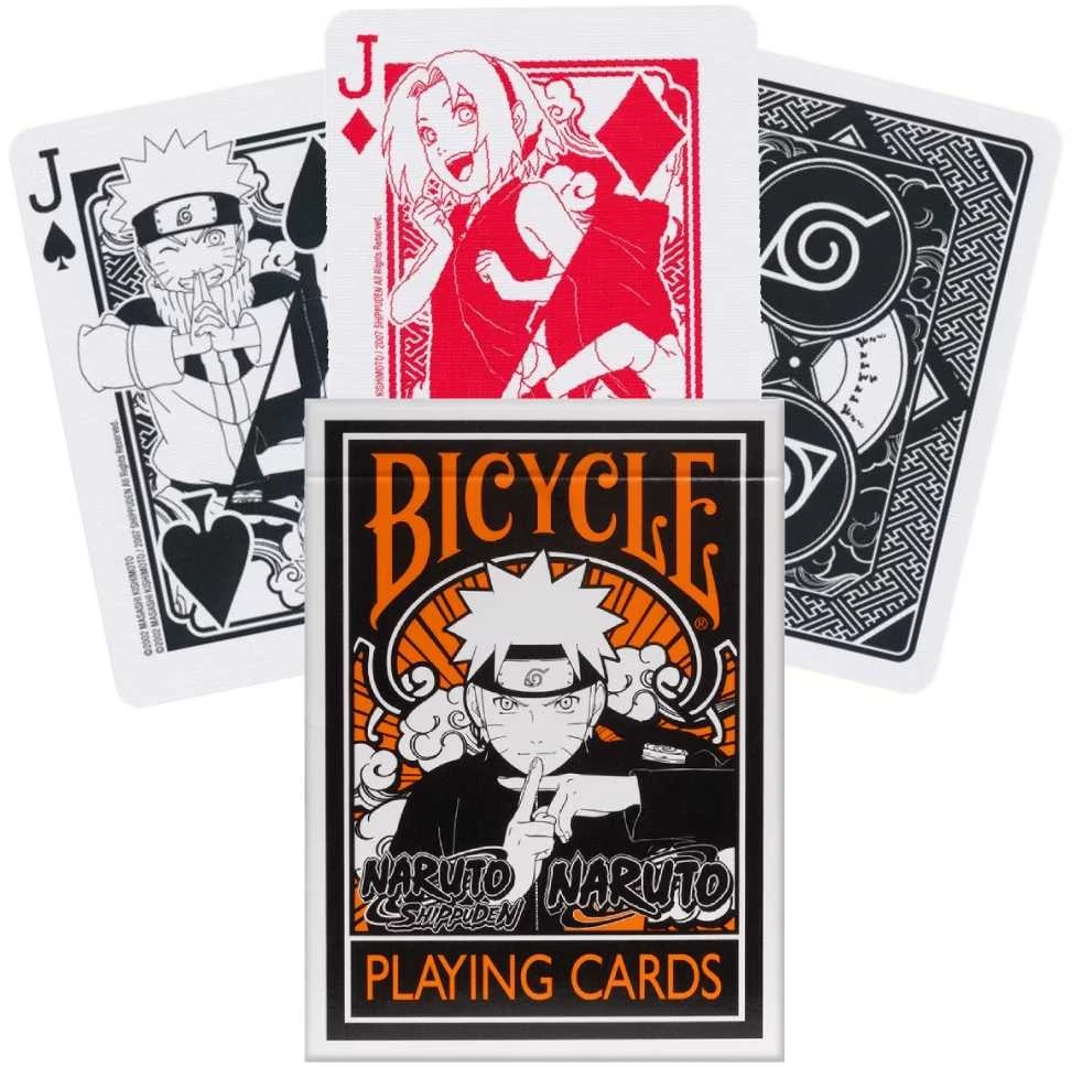 Kortų Žaidimas - Bicycle Naruto Kaladė 52 Kortos 4 Džokeriai 63.5 x 88.9 mm