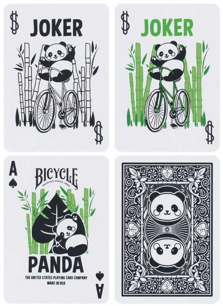 Kortų Žaidimas - Bicycle Panda Kaladė 52 Kortos 2 Džokeriai