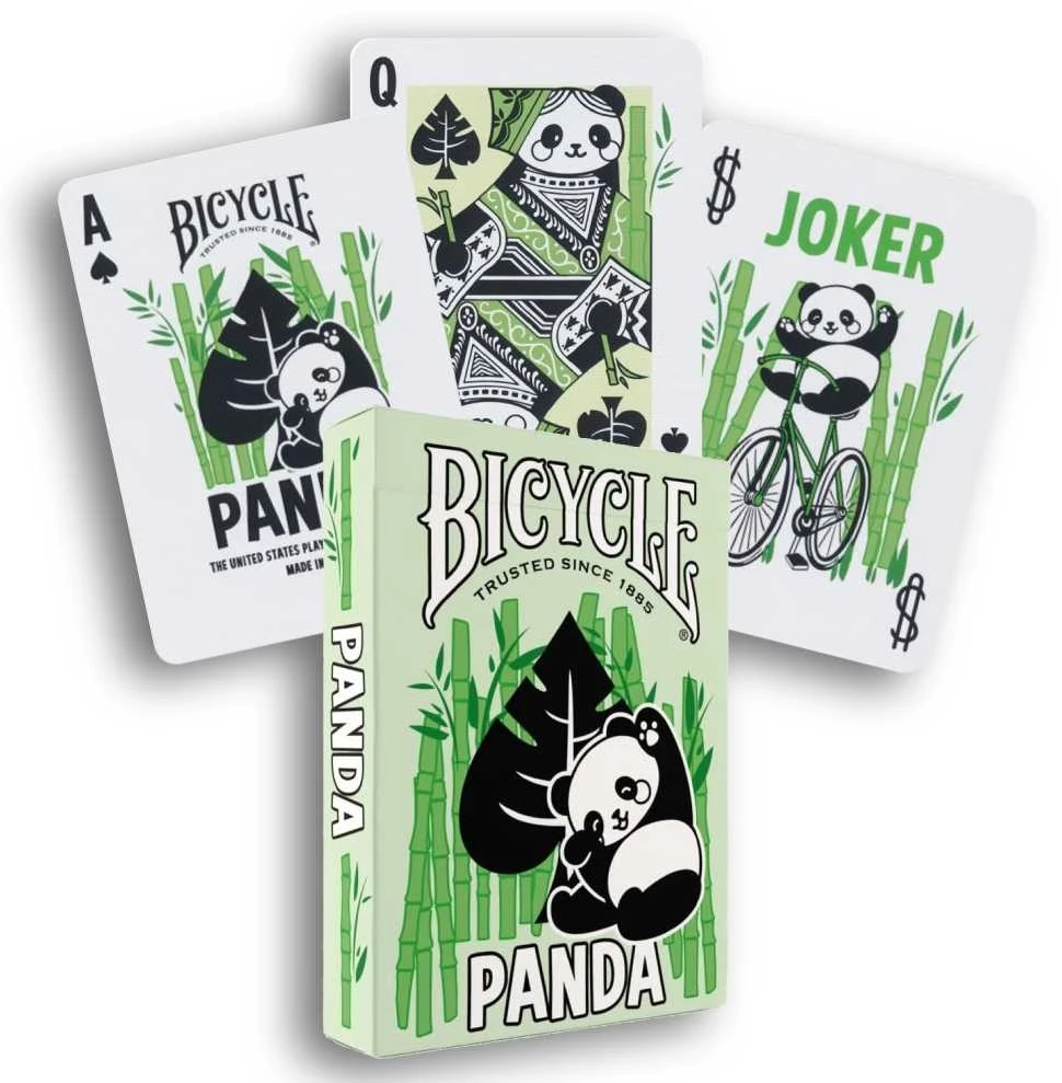 Kortų Žaidimas - Bicycle Panda Kaladė 52 Kortos 2 Džokeriai