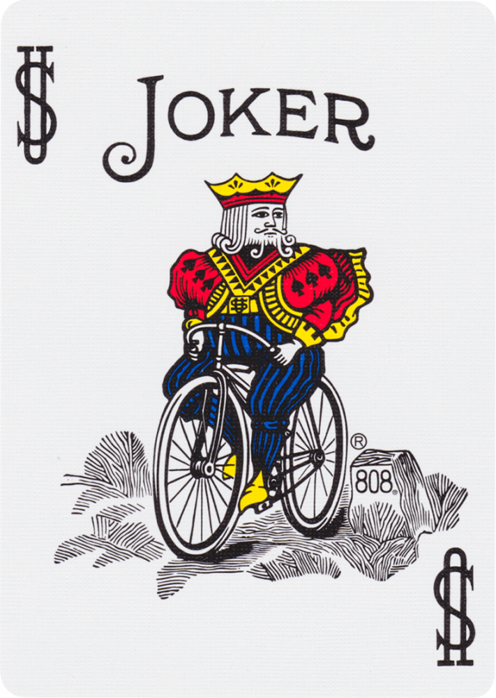 Bicycle Rider Back kortos (Oranžinės)