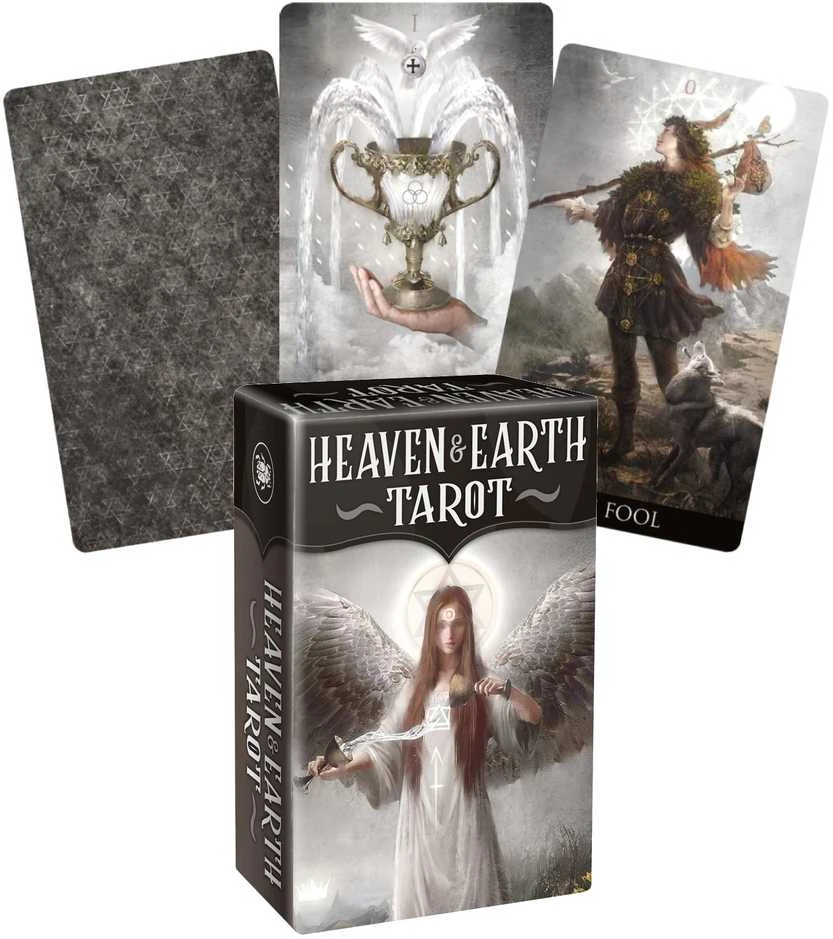 Žaidimų kortos - Heaven & Earth Tarot Mini (Lo Scarabeo, 78 kortos, daugiakalbis vadovas)