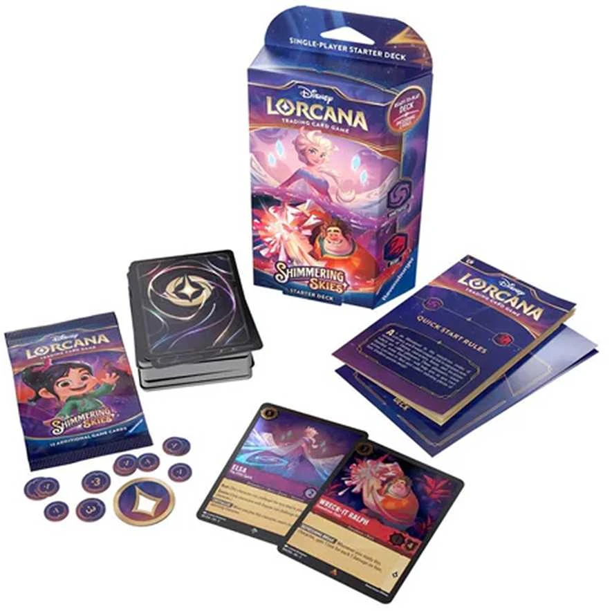 Ravensburger Disney Lorcana Elsa ir Ralph pradedančiųjų rinkinys – 60 kortų, anglų k.