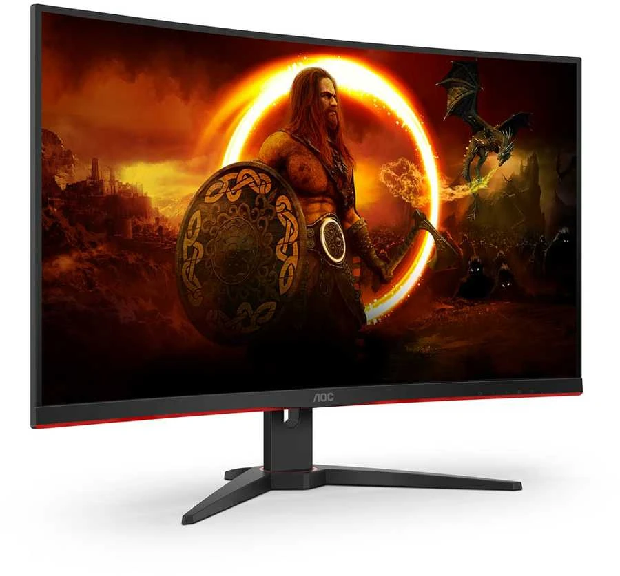 Monitorius AOC C32G2ZE, 31.5", VA, 1920x1080, 16:9, 240 Hz, 1 ms, 300 cd/m²