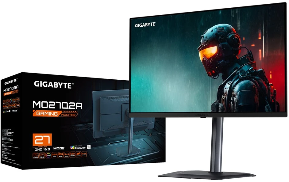 Monitorius Gigabyte MO27Q2A 27" | 2560 x 1440 | 280 Hz | 0.03 ms | 250 cd/m² | DisplayHDR True Black 400